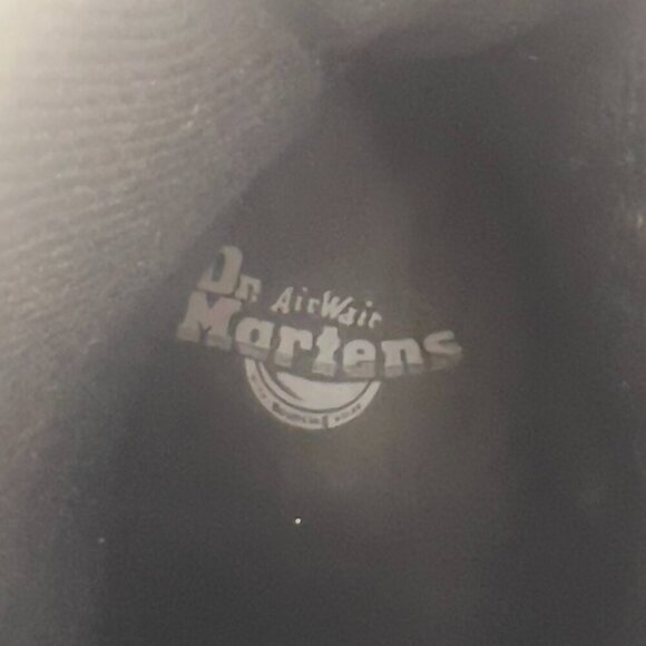 Dr. Martens Pascal Vegan Black Embroidered Grunge Style Combat Boots Size 6 - Picture 9 of 10